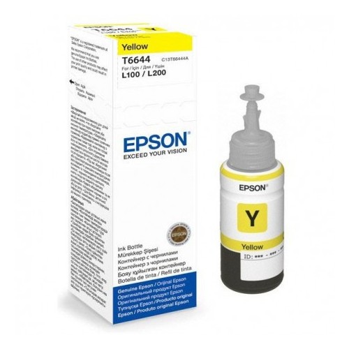 Bouteille d'encre Epson T6644 Jaune 70ml Bouteille d'encre Epson T6644 - Jaune 70ml | Impression de Haute Qualité | Zoom.com.tn
