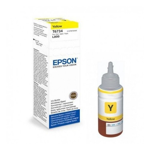 Bouteille d'encre Epson T6734 Jaune 70ml Bouteille d'encre Epson T6734 Jaune 70ml