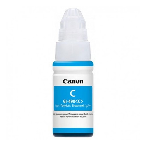 Bouteille d'encre Canon GI-490C - Cyan 70ml bouteille encre canon gi 490c cyan 70ml couleur bleu