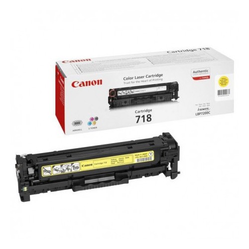 Toner Laser Canon 718 - Jaune Toner Laser Canon 718 - Jaune