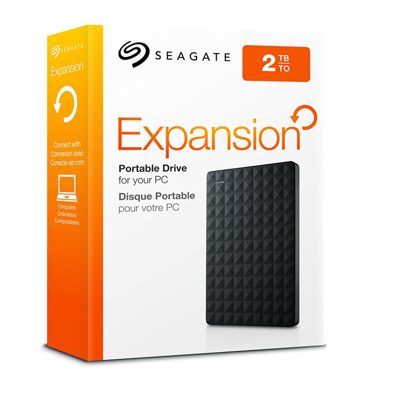 Disque dur Portable Expansion SEAGATE - 2To - USB 3.0 2.5" - Noir (STEA2000400)