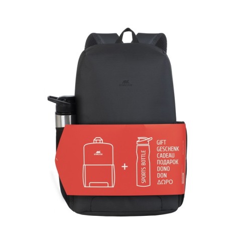 SAC A DOS RIVACASE 8068 Pour PC portables 15.6" - Noir + Bouteille de sport SAC A DOS RIVACASE 8068 Pour PC portables 15.6" - Noir + Bouteille de sport