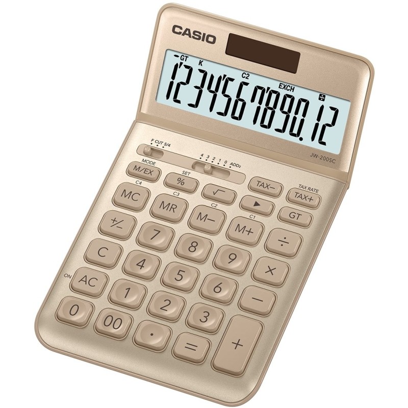 Calculatrice de bureau Casio - JW 200 SC GD