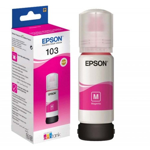 Bouteille d'encre Epson ECOTANK 103 Magenta - C13T00s34a Bouteille d'encre Epson ECOTANK 103 Magenta