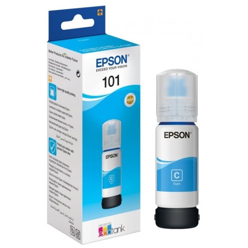 Bouteille d'encre Epson ECOTANK 101 Cyan C13T03V24A Bouteille d'encre Epson ECOTANK 101 Cyan - C13T03V24A