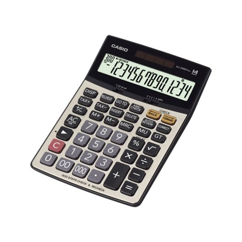 Calculatrice de bureau Casio 14 chiffres (DJ-240-D-PLUS) Calculatrice de bureau Casio 14chiffres (DJ-240-D-PLUS)