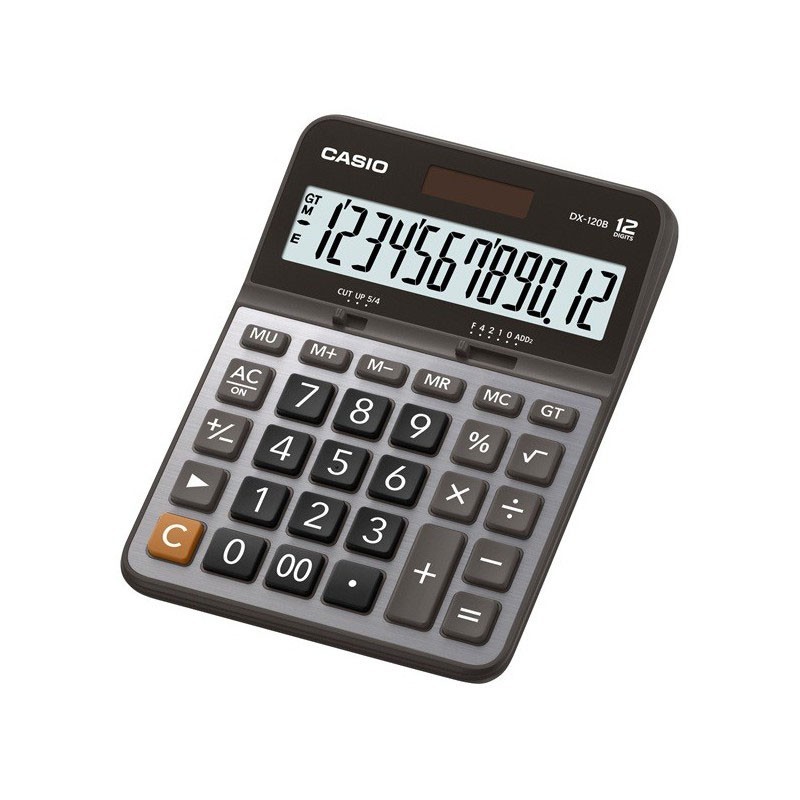 Calculatrice de bureau Casio 12 chiffres  (DX-120B-W-DC)