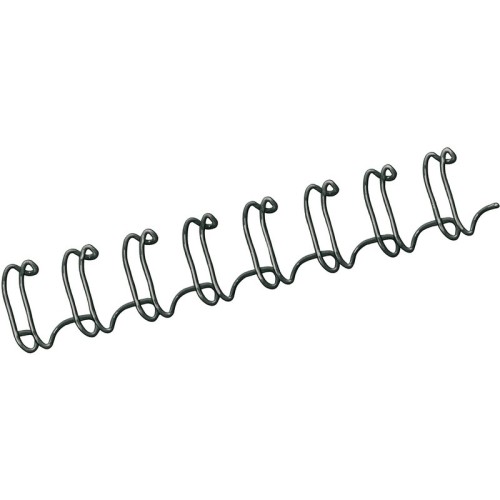 Spirale Métallique 34 boucles 1/4" wire (6mm) Noir  *53218*