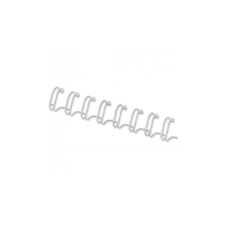Spirale Métallique 34 boucles 3/8" wire (10mm) Blanc **53262*