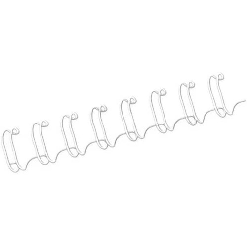 Spirale Métallique 34 boucles 1/2" wire (12mm) BlancB **53270*