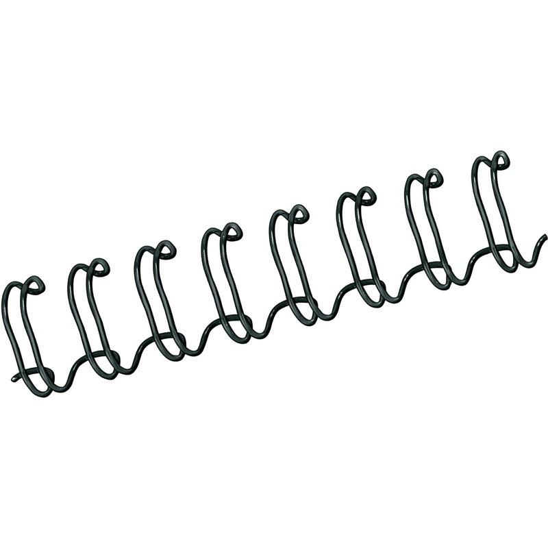 Spirale Métallique 34 boucles 1/2" wire (12mm) NOIR **53273*