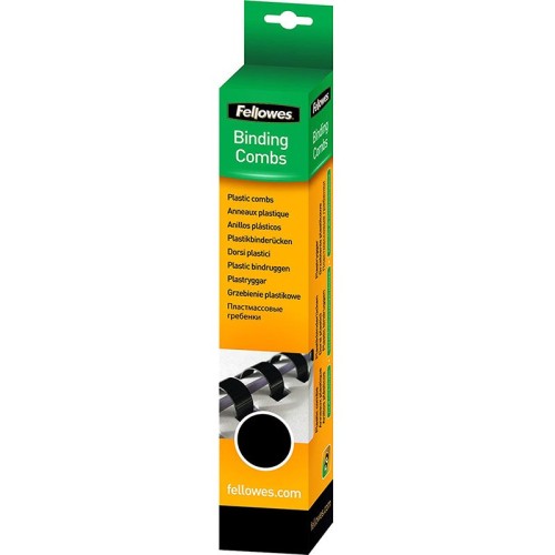 Spirale Plastique (12mm) Noir Fellowes PQT(100) *53633* Spirale Plastique (12mm) Noir Fellowes PQT(100) *53633*
