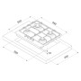 Table de cuisson Focus F408X 60 cm - Inox