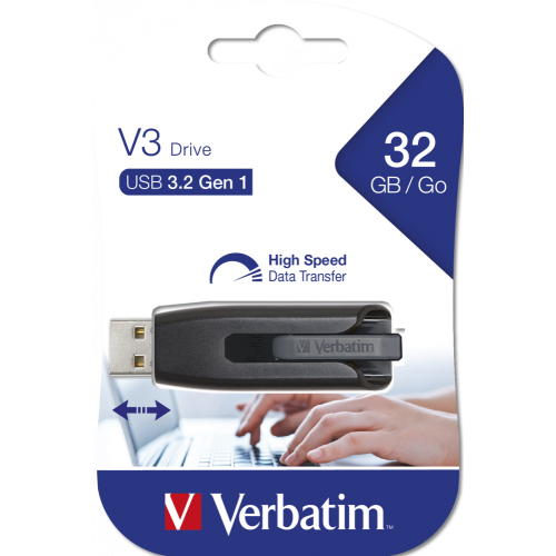 Flash Disque Verbatim Store 'n' Go - 32Go - USB 3.2 Flash Disque Verbatim Store 'n' Go - 32Go - USB 3.2