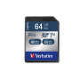 CARTE MEMOIRE SDHC VERBATIM Pro U3 - 64GB - CLASS-10