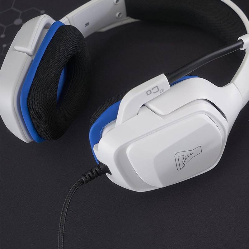 Casque Micro The G-Lab KORP COBALT BLANC