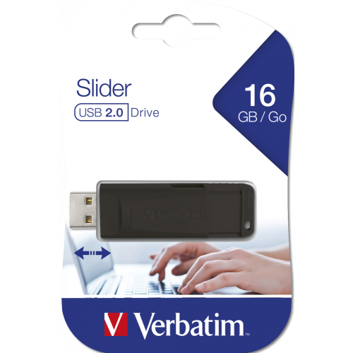 Flash Disque Verbatim Slider - 16Go - 98696 Flash Disque Verbatim Slider - 16Go - 98696