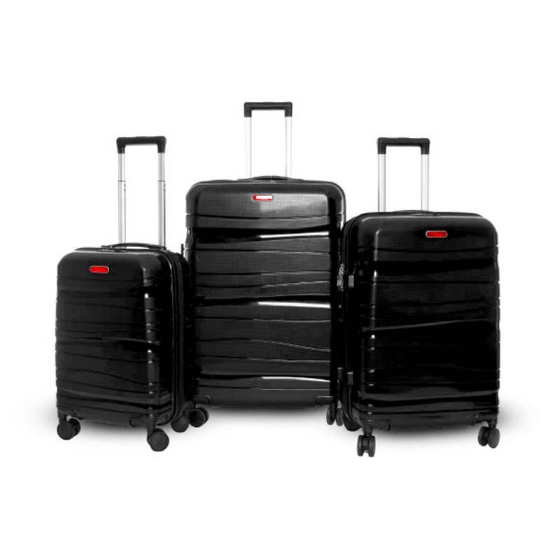 Set de trois valises avec roues démontables Titou - Noir