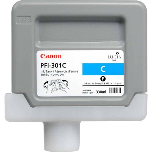 Cartouche encre Canon  PFI-301C l Cyan Cartouche encre Canon  PFI-301C l Cyan