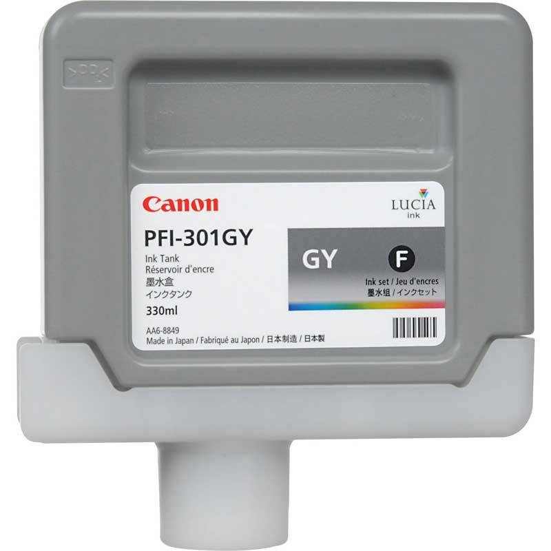 Cartouche encre Canon  PFI-301GY l Gris