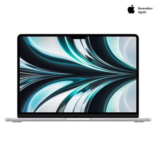 Apple MacBook Air 13.6" - M2 (2022) -  8Go/256 Go Argent (MLXY3FN/A) Apple MacBook Air 13.6" - M2 (2022) -  8Go/256 Go Argent (MLXY3FN/A) front view