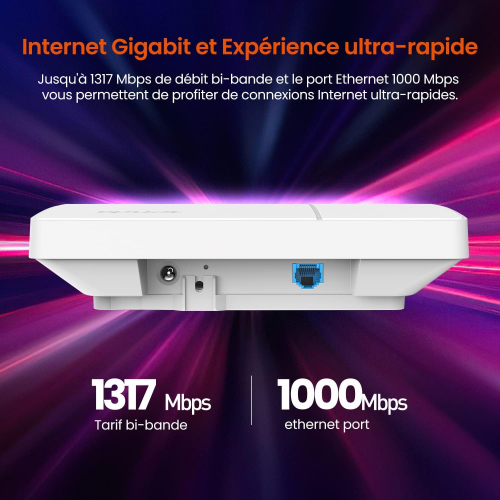 Point d'Accès Wi-Fi Double Bande TENDA I24 l AC 1200 Point d'Accès Wi-Fi Double Bande TENDA I24 l AC 1200