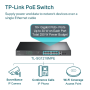 Switch Easy Smart TP-Link | 18 ports Gigabit | avec16 ports PoE+ |