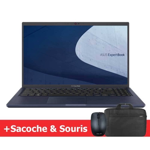 PC Portable ASUS ExpertBook B1500CBA-BQ1961 l i5 12é Gén l 16Go l 512Go SSD pc asus expertbook b1500cab-bq1961 i5 12e gen 16go 512go ssd avec sacoche et souris cadeaux offertes