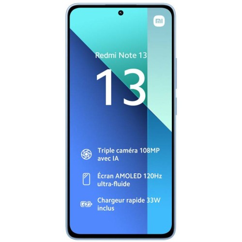 Smartphone Xiaomi Redmi Note 13  (8|128GO) - Bleu Smartphone Xiaomi Note 13  (8|128GO) - Bleu