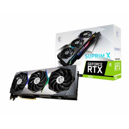 Carte Graphique MSI GEFORCE RTX 3080 SUPRIM 10G LHR Carte Graphique MSI GEFORCE RTX 3060 GAMING Z TRIO 12G
