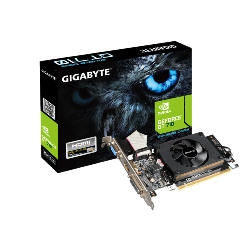 CARTE GRAPHIQUE GIGABYTE GEFORCE GT 710 D3-2GIL  GV-N710D3-2GL CARTE GRAPHIQUE GIGABYTE GEFORCE GT 710 D3-2GIL  GV-N710D3-2GL