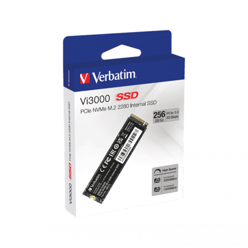 Disque Dur Interne Verbatim 256Go SSD NVMe Vi3000 ( 049373) Disque Dur Interne Verbatim 256Go SSD NVMe Vi3000 ( 049373)