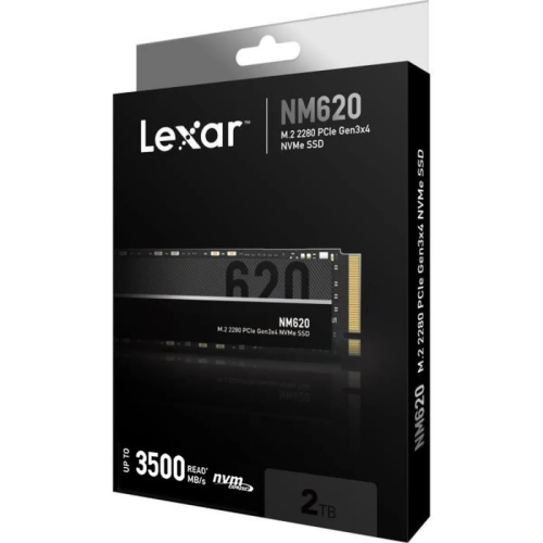 Disque Dur Interne SSD Lexar NM620 M.2 2280 PCIe Gen 3x4 - 2To Disque Dur Interne SSD Lexar NM620 M.2 2280 PCIe Gen 3x4 - 2To
