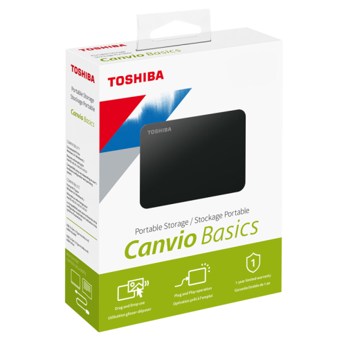 Disque Dur Externe Toshiba Canvio 2,5" 2To Noir Disque Dur Externe Toshiba Canvio 2,5" 2To Noir