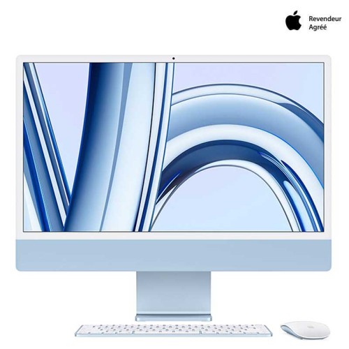 Apple iMac 24'' | Retina 4.5K | Puce M3  (2023) | 8Go | 256Go SSD | Bleu | MQRC3FN/A Apple iMac 24'' | Retina 4.5K | Puce M3  (2023) | 8Go | 256Go SSD | Bleu | MQRC3FN/A