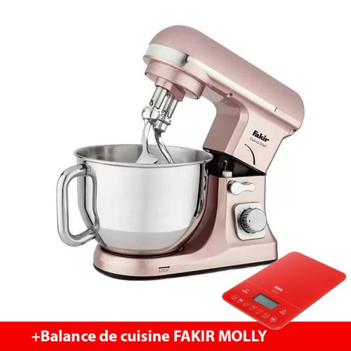 ROBOT PETRIN CULINA FAKIR l 1000W l Rose + Balance De Cuisine Balance De Cuisine FAKIR Molly