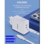 CHARGEUR KAKU KSC-923 DOUBLE SMART CHARGE TYPE-C PD40W l BLANC