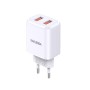 CHARGEUR KAKU KSC-793 DOUBLE USB SMART CHARGE TYPE-C 2.4A - BLANC