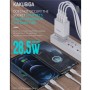 CHARGEUR KAKUSIGA KSC-913 4 USB FAST CHARGE TYPE-C QC3.0 l BLANC