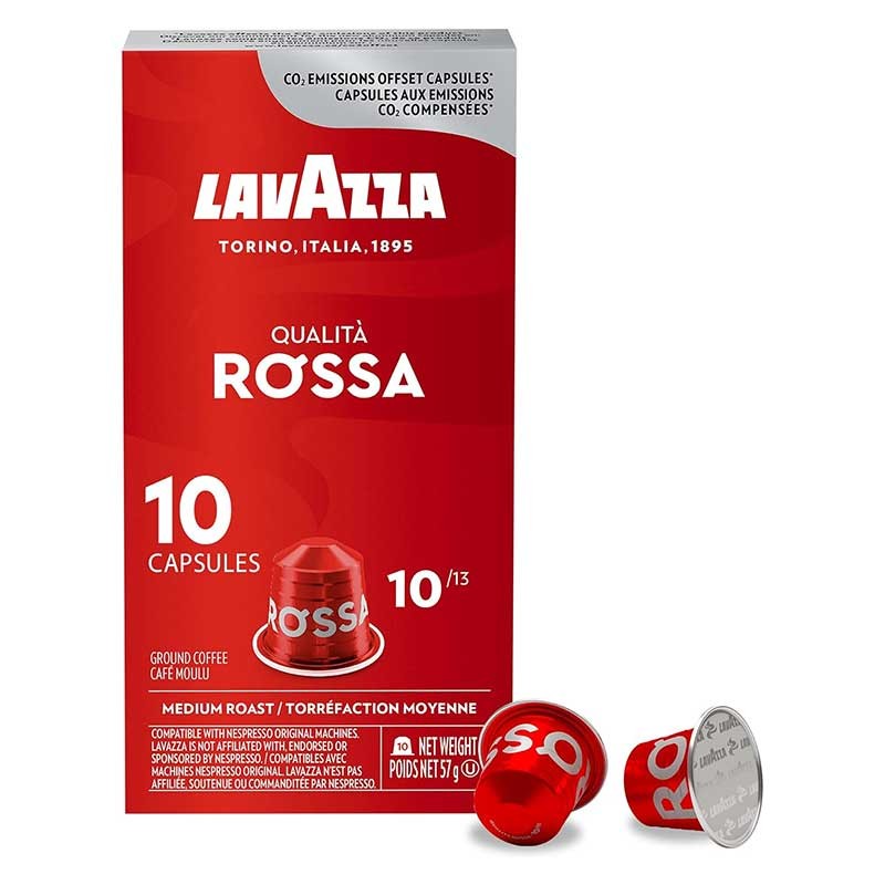 Lot de 10 capsules de café Lavazza Alu Qualità Rossa (NCC)