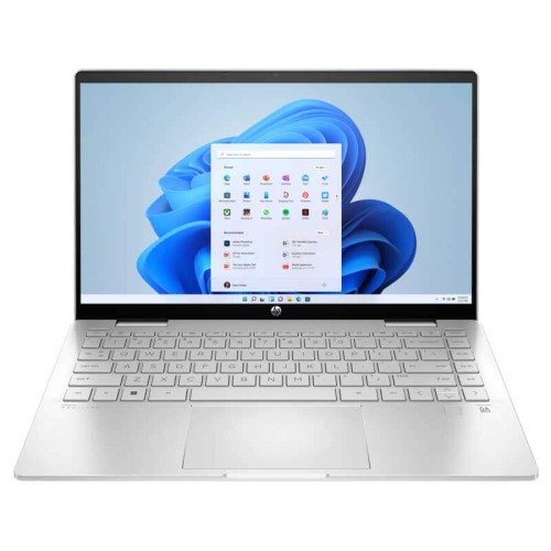 HP Pavilion x360 14-ek1001nk  i5-1335U 8Go 512Go SSD Win 11(845L4EA) hp pavilion x360 14-ek1001nk  i5-1335u front view couleur silver