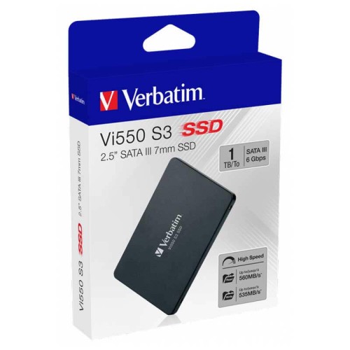 Disque Dur Interne Verbatim  SSD 1To VI550 S3 SATA 2.5" ( 049353) Disque Dur Interne Verbatim  SSD 1To VI550 S3 SATA 2.5" ( 049353)
