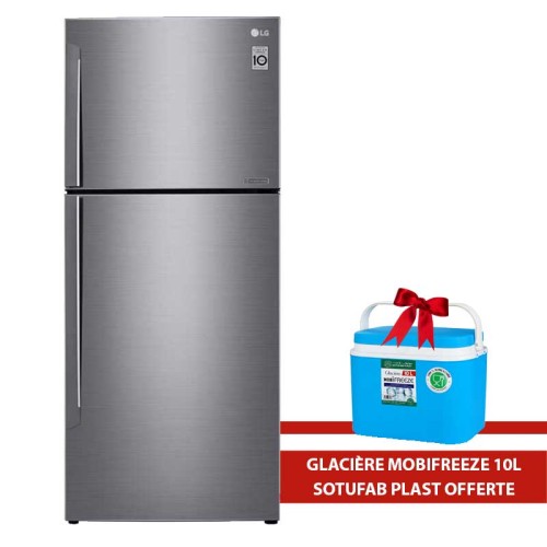Réfrigérateur LG GL-C432HLCM l 410 Litres l Smart l No Frost l Platinum Silver Réfrigérateur LG GL-C432HLCM l 410 Litres l Smart l No Frost l Platinum Silver