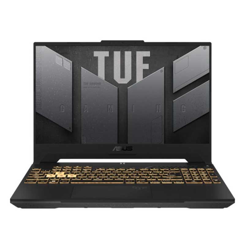 pc portable gaming asus tuf f15 fx507zc4 i5 12500h ssd rtx 3050 front view noir