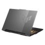 portable gaming asus tuf f15 fx507zc4 i5 12500h ssd rtx 3050 back view noir