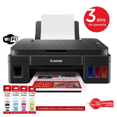 Multifonction Jet d'encre Canon Pixma G3410 - Wifi