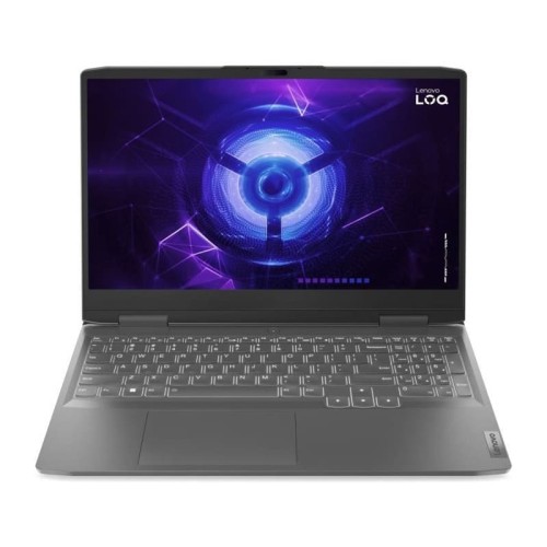 PC Portable Gamer Lenovo LOQ 15IRH8 i5 8Go 512GB SSD  (82XV00UGFG) pc portable lenovo gamer loq 15irh8 i5 8go 512gb ssd front view noir