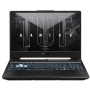 pc gaming  asus tuf fa506nc amd r5 7535HS front view noir