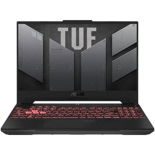 PC Gaming ASUS TUF A15 507RF R7-6800HS 8Go 512Go SSD RTX 2050 Win 11 pc gaming asus tuf a15 507rf r7 front view noir