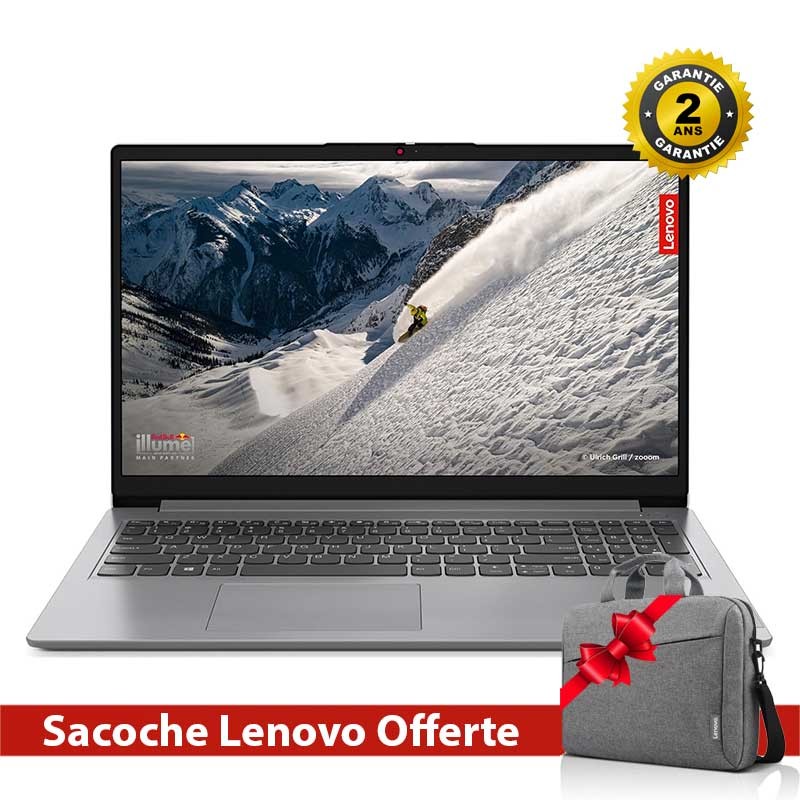 LENOVO IdeaPad 1 15AMN + Sacoche Lenovo Offerte